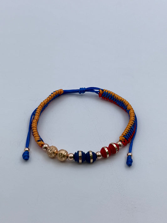 PULSERA DE COLOMBIA EN ORO LAMINADO 18K